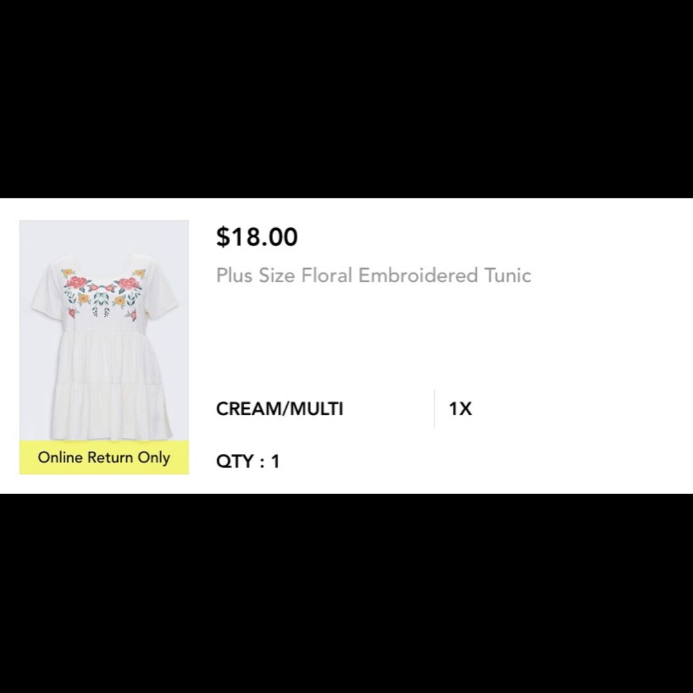 Floral Embroided Tunic